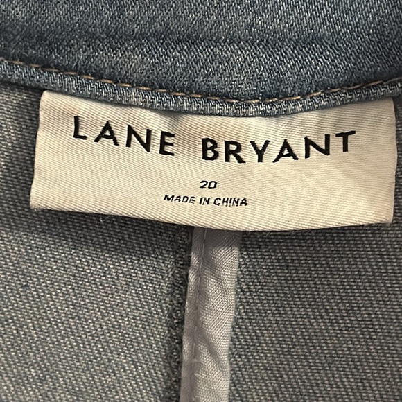 Lane Bryant Denim (Cotton) Blazer AND Wide Leg Jeans. Blazer 20W, Pants 18W - Picture 15 of 16